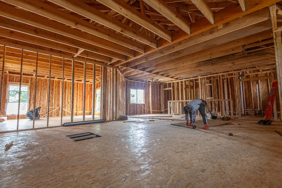 Home construction framing for a turnkey renovation